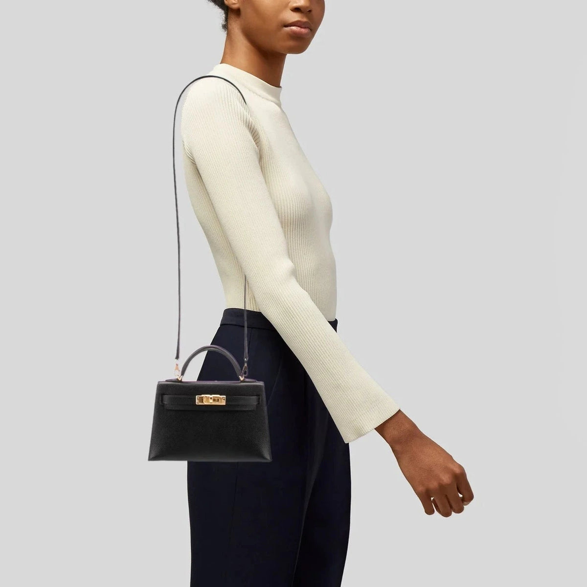 Hermès Epsom Mini Kelly Black 3