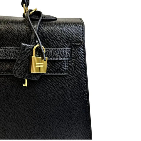 Hermes Epsom Mini Kelly Black - BEAUTY BAR