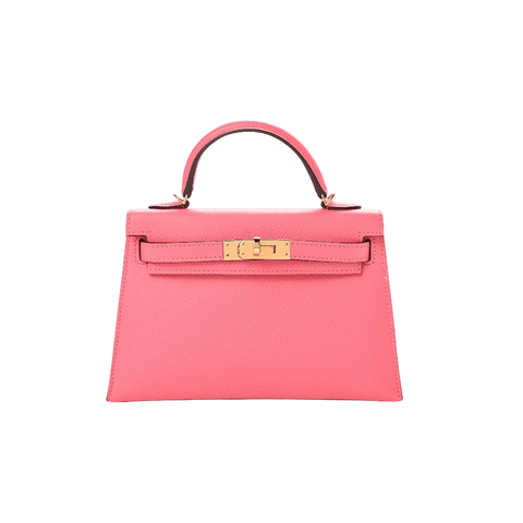 Hermès Epsom Mini Kelly Sellier 20 Rose Azalee - BEAUTY BAR
