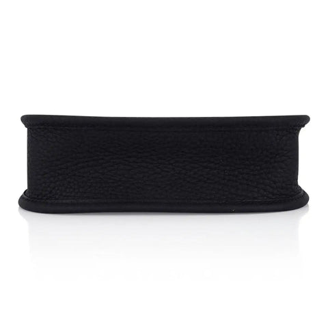 Hermès Evelyne TPM Bag Black Clemence Leather Cavale With Strap - BEAUTY BAR