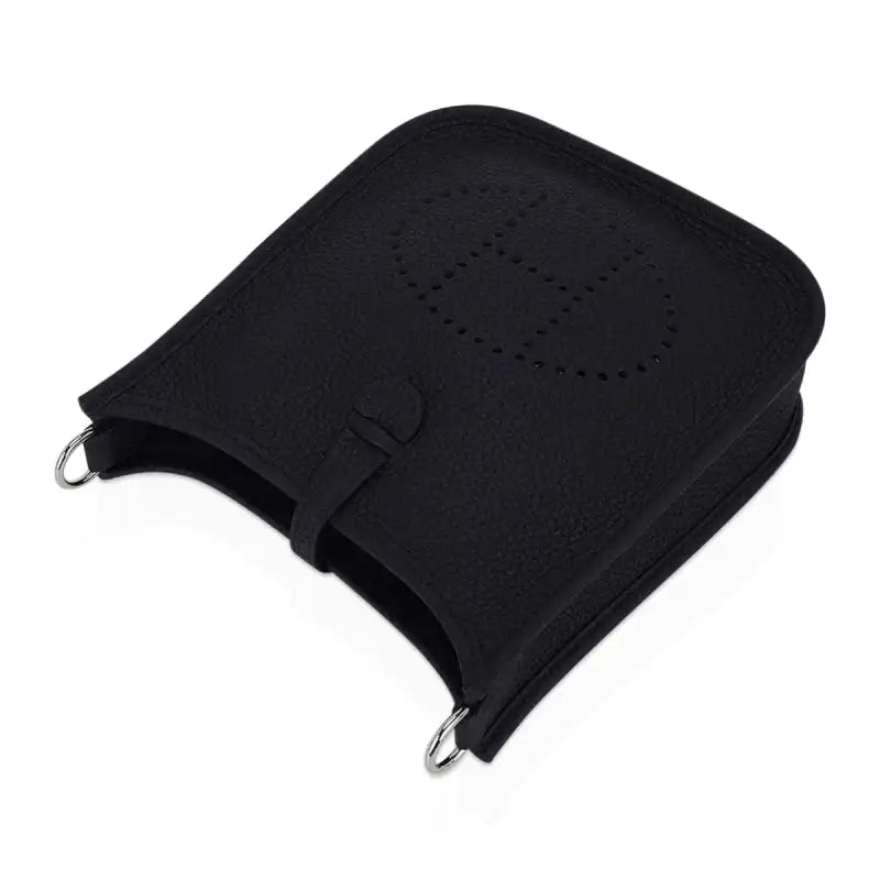 Hermès Evelyne TPM Bag Black Clemence Leather Cavale With Strap 3
