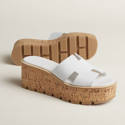 Hermès Eze 30 Sandal Blanc