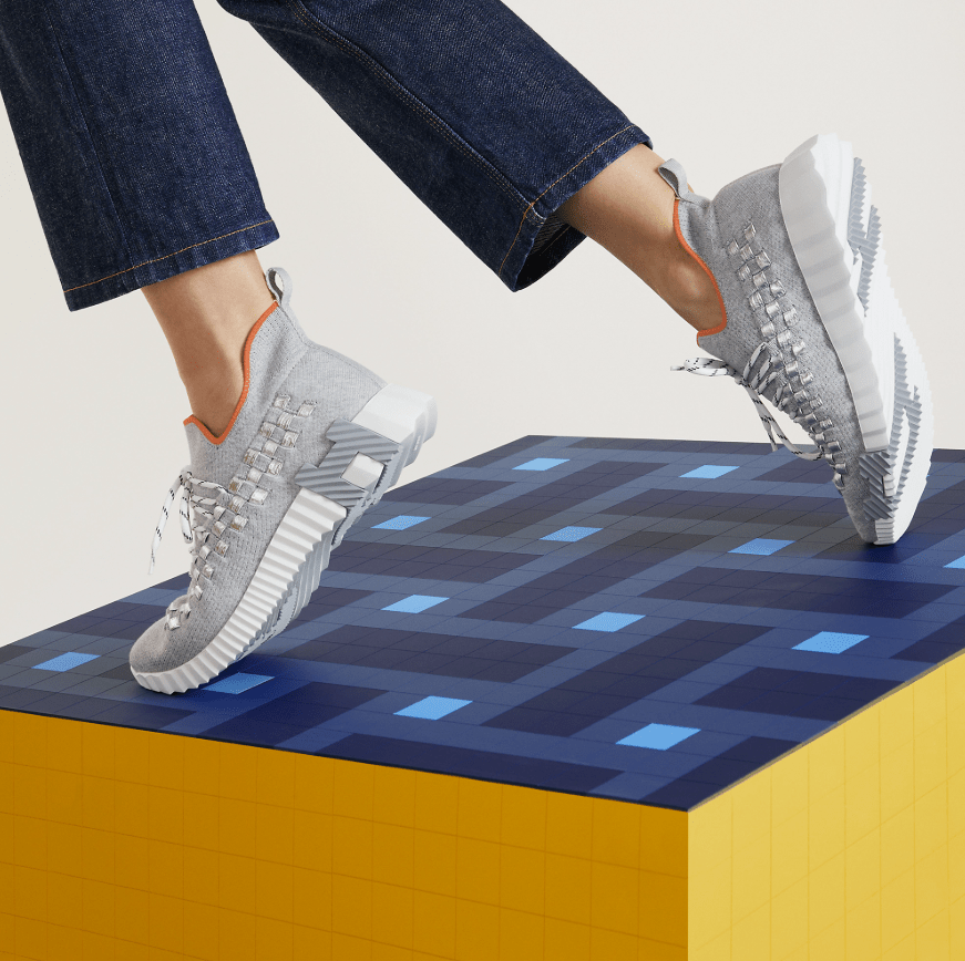 Hermès Flex Slip‑On Sneaker Gray 3