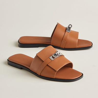 Hermès Giulia Sandal Naturel