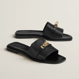 Hermès Giulia Sandal Noir