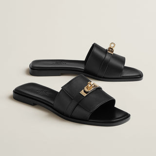 Hermès Giulia Sandal Noir