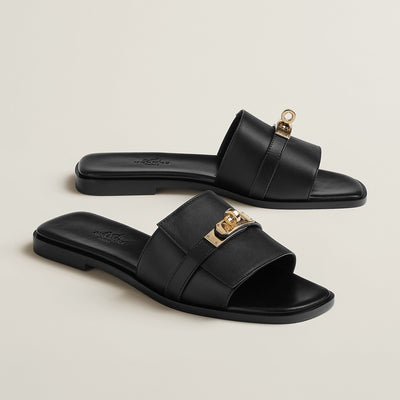 Hermès Giulia Sandal Noir