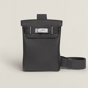 Hermès Hac A Dos PM Backpack Silver Metal Black Shoulder