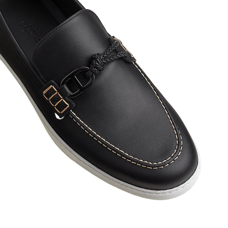 Hermès Ignacio Black Loafers 4