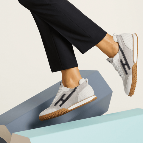 Hermès Jet Sneaker Grey With Black H Detail - BEAUTY BAR