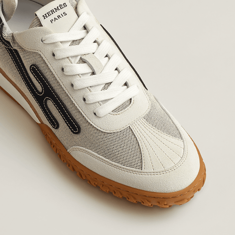 Hermès Jet Sneaker Grey With Black H Detail - BEAUTY BAR