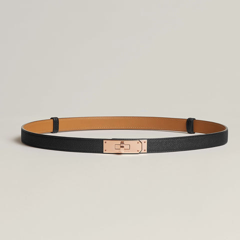Hermes Kelly 18 Belt Black - BEAUTY BAR