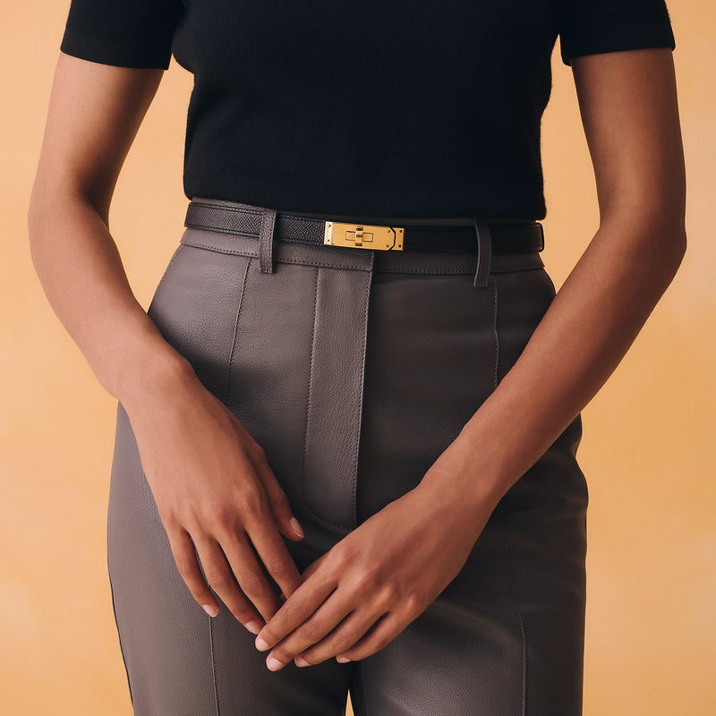 Hermes Kelly 18 Belt Black 2