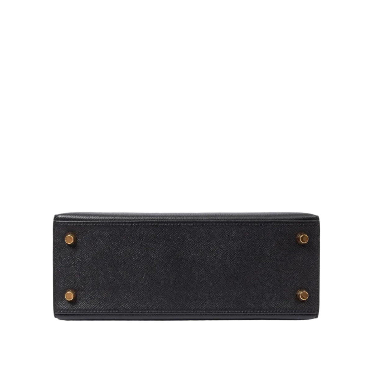 Hermès Kelly 25 Black Epsom Gold Hardware 4