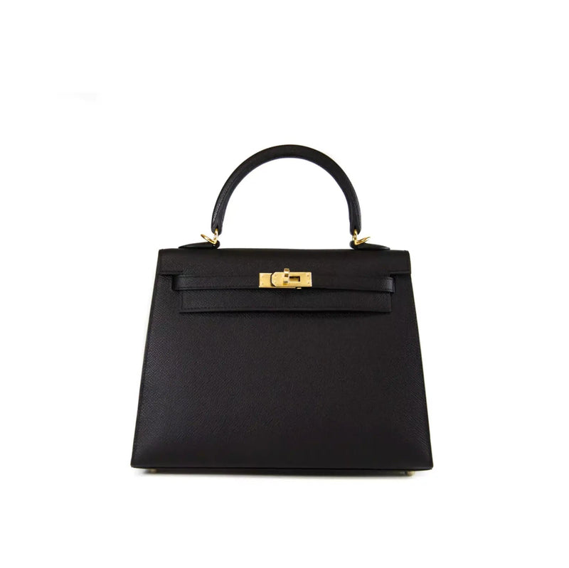 Hermès Kelly 30 Vache Liegee Black Indigo