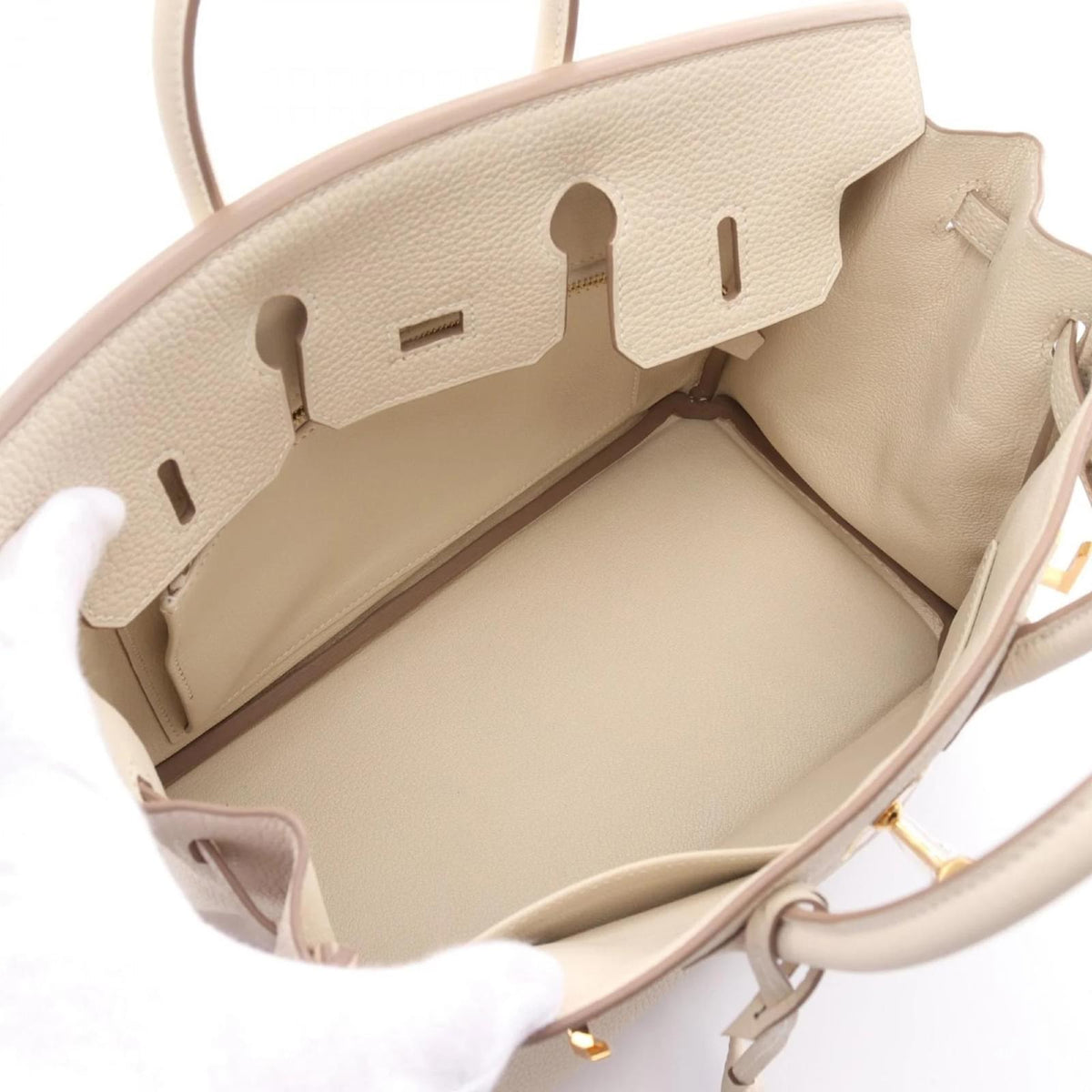 Hermès Birkin 35 cm Handbag in White Swift Leather 8