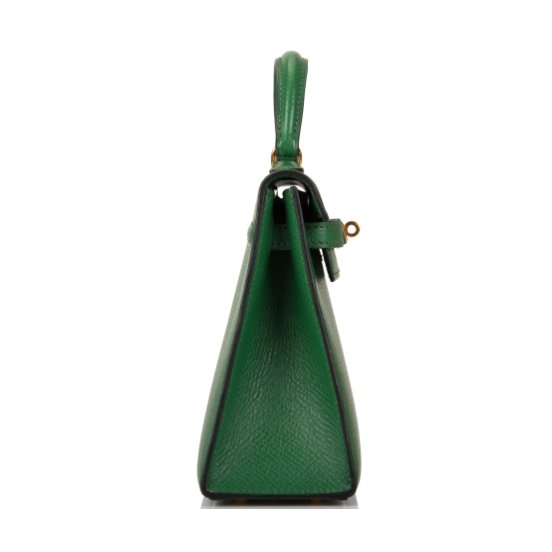 Hermès Kelly Mini Shoulder Green Bag 3