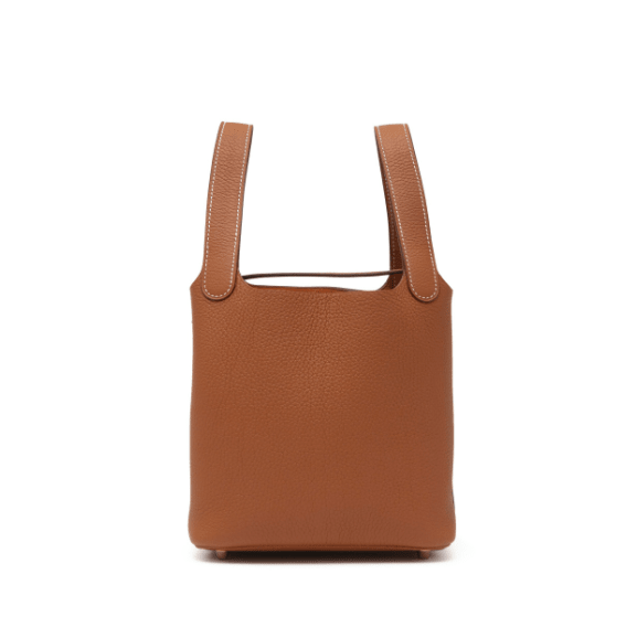 Hermès Leather Bucket Bag – Brown 2