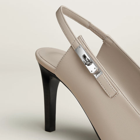 Hermès Lover 80 Pump Beige Galet Heels - BEAUTY BAR