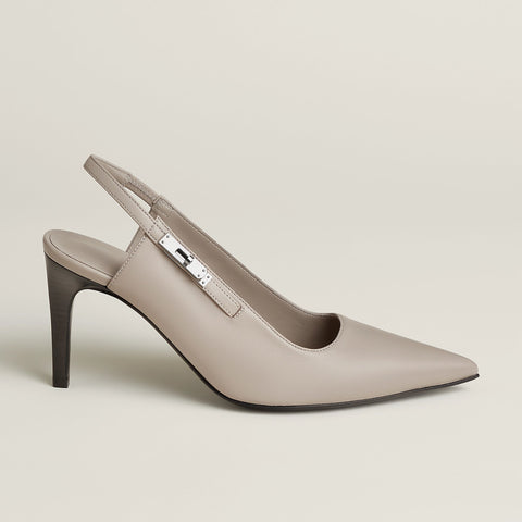 Hermès Lover 80 Pump Beige Galet Heels - BEAUTY BAR