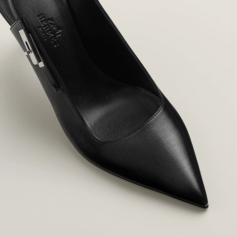 Hermès Lover 80 Pump Black Heels - BEAUTY BAR