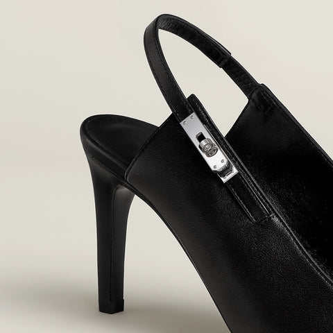 Hermès Lover 80 Pump Black Heels - BEAUTY BAR