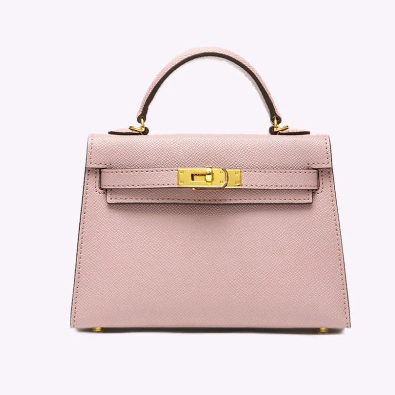 Hermès Mini Kelly Bag Soft Pink Leather, Gold Metal