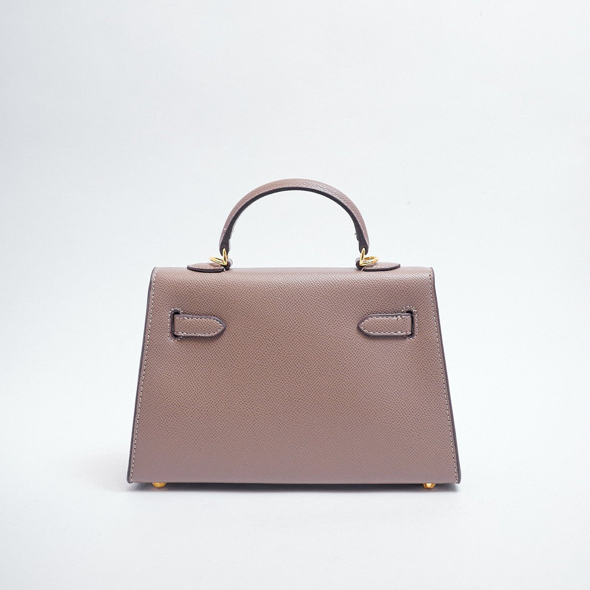 Hermès Mini Kelly Bag Soft Pink Leather, Gold Metal 2