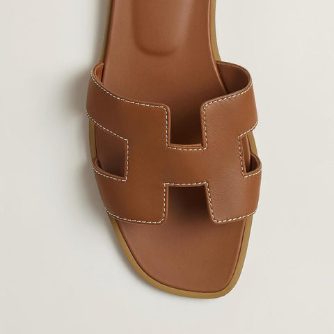 Hermes Oran sandal Gold - BEAUTY BAR