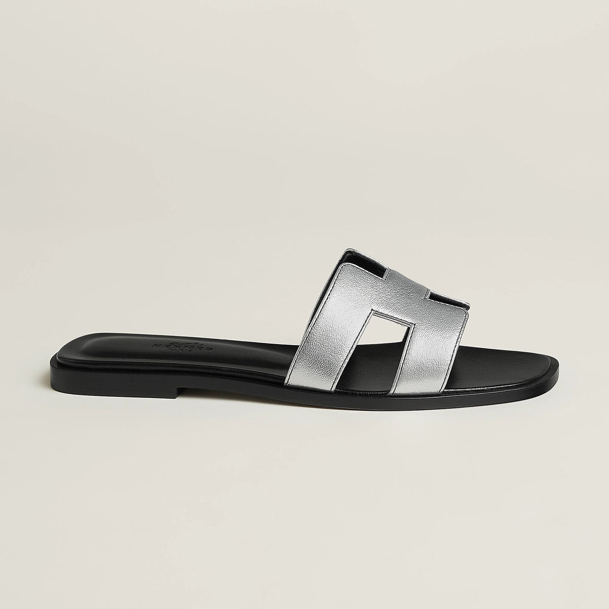 Hermès Oran Sandal Gris Argenté 5