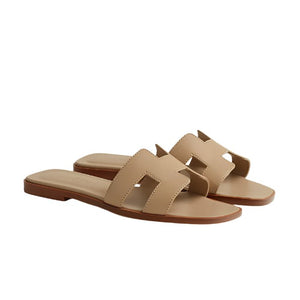 Hermès Oran Slipper Beige
