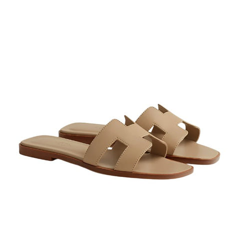 Hermès Oran Slipper Beige - BEAUTY BAR