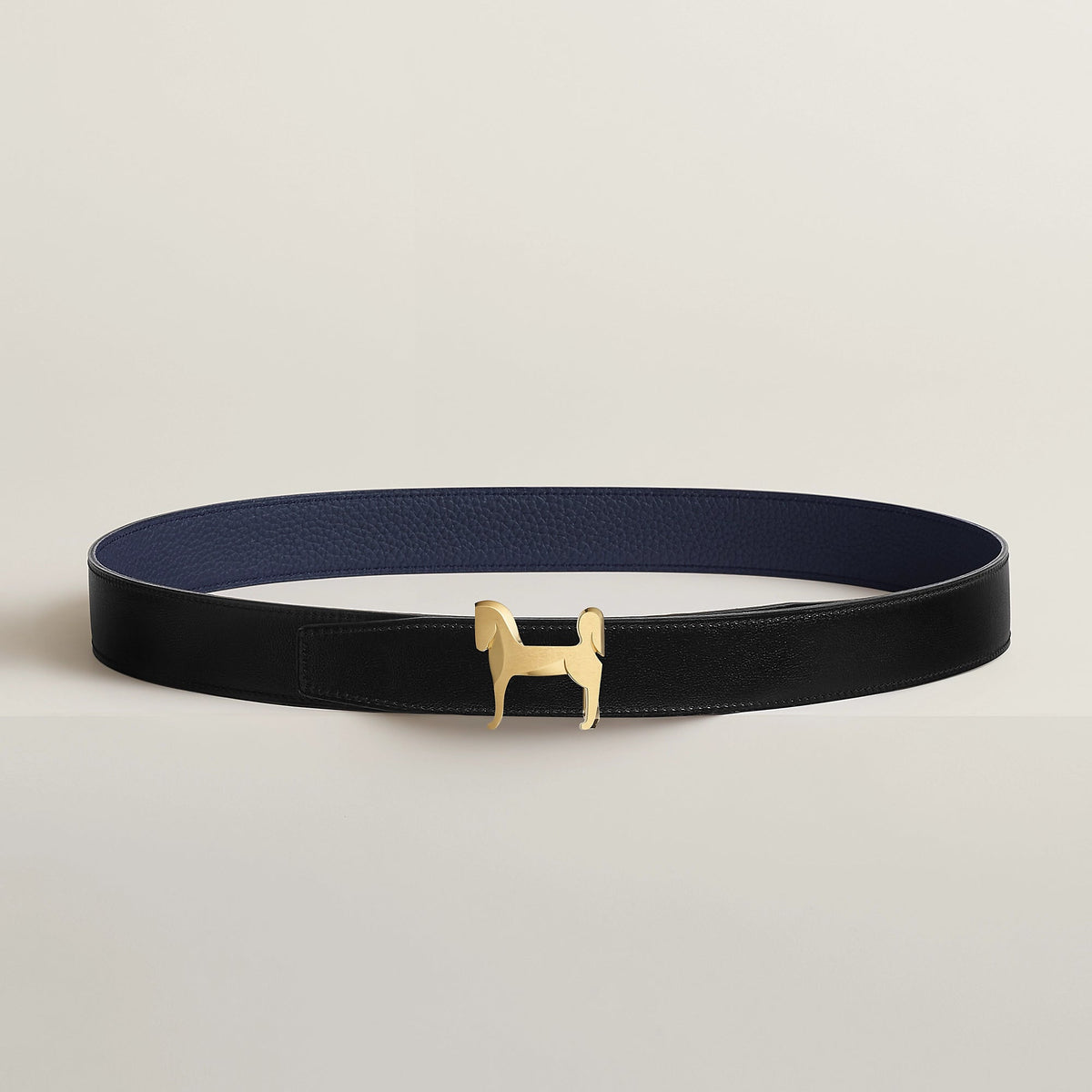 Hermès Panache Belt Buckle & Reversible Noir / Bleu Nuit 2