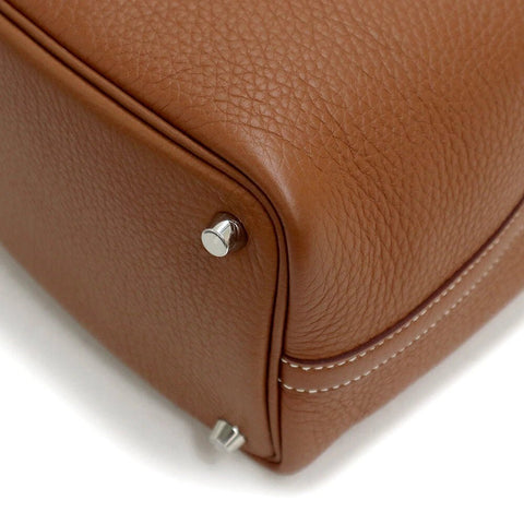 Hermès Picotin Lock 18 Pm Handbag Taurillon Clemence Leather, Gold - BEAUTY BAR