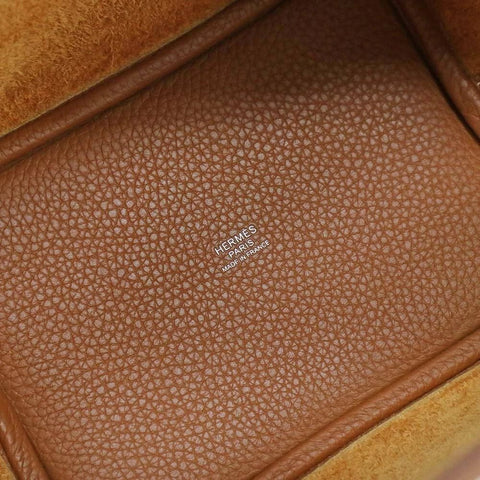 Hermès Picotin Lock 18 Pm Handbag Taurillon Clemence Leather, Gold - BEAUTY BAR