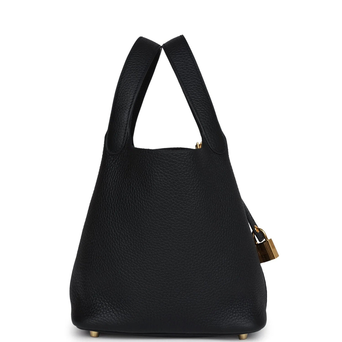 Hermès Picotin MM Shoulder In Black Clemence Leather Bag 5