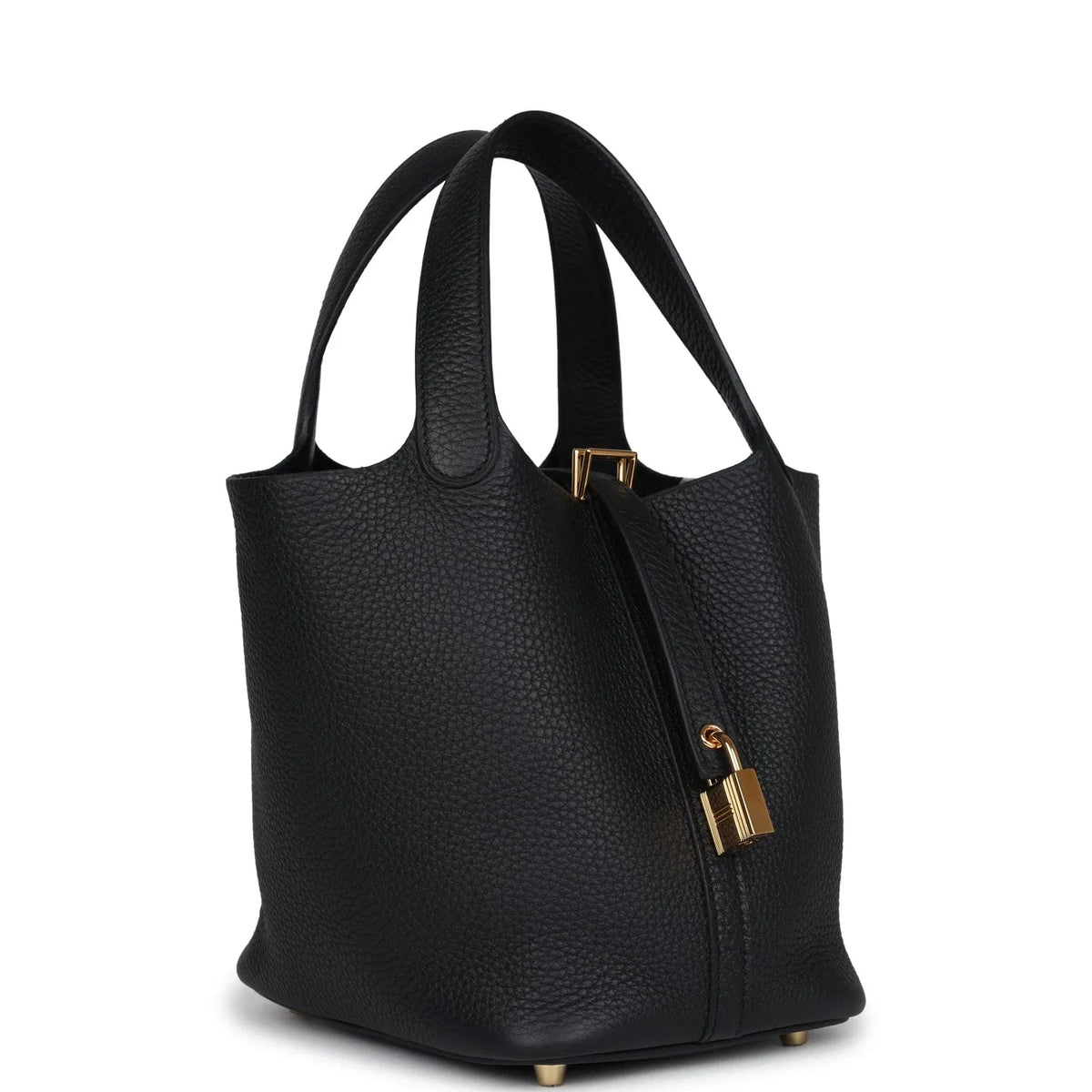 Hermès Picotin MM Shoulder In Black Clemence Leather Bag 2