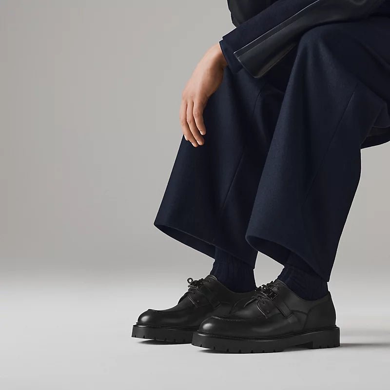 Hermès Singapore Loyal Derby Shoe - Black 5