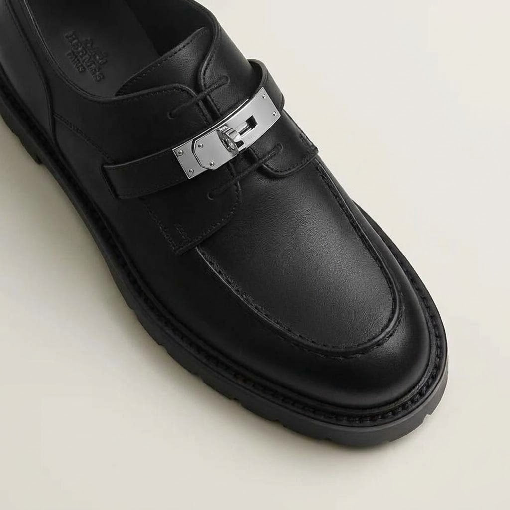 Hermès Singapore Loyal Derby Shoe - Black 3