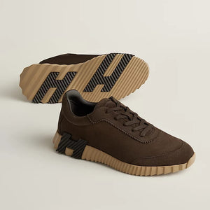 Hermès Sneaker Suede Light Sole With Contrasting