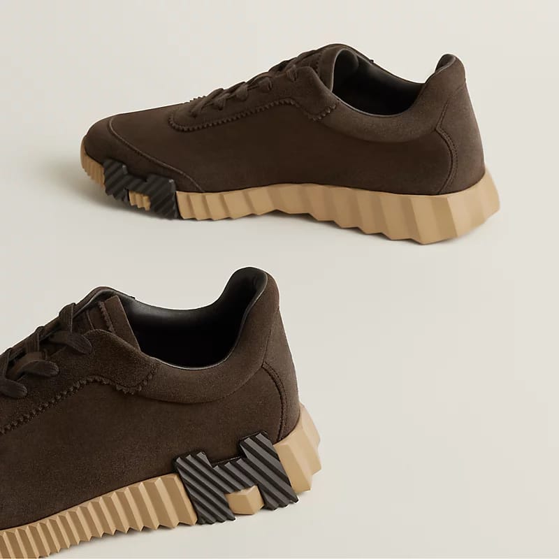 Hermès Sneaker Suede Light Sole With Contrasting 4