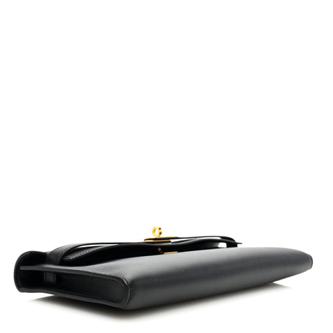 Hermès Swift Kelly Cut Clutch Pochette Black - BEAUTY BAR