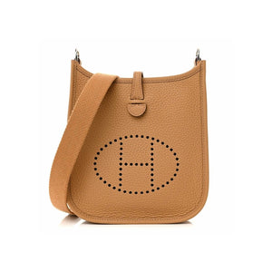 Hermès Taurillon Clemence Evelyne TPM Biscuit