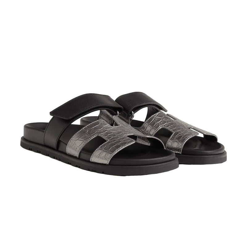 Hermès Techno-Sandal In Anatomical Rubber Sole And Adjustable Strap