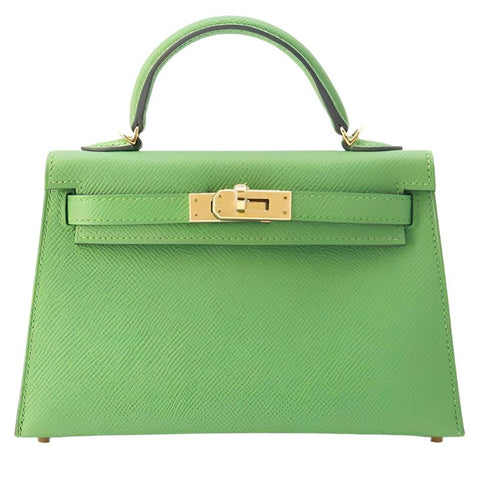 Hermès Vert Yucca Epsom Mini Kelly Do Bag - BEAUTY BAR