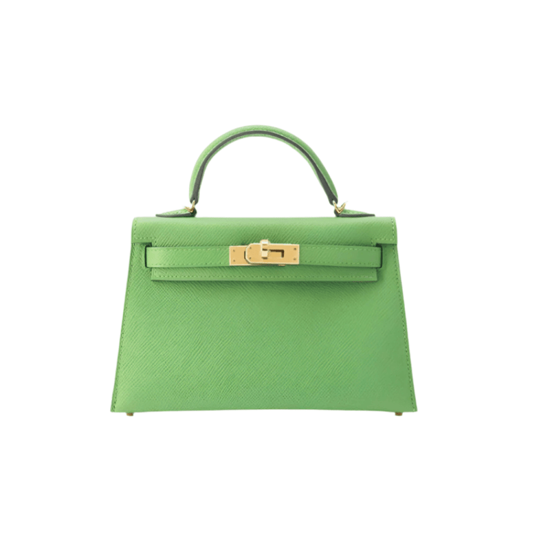 Hermès Vert Yucca Epsom Mini Kelly Do Bag