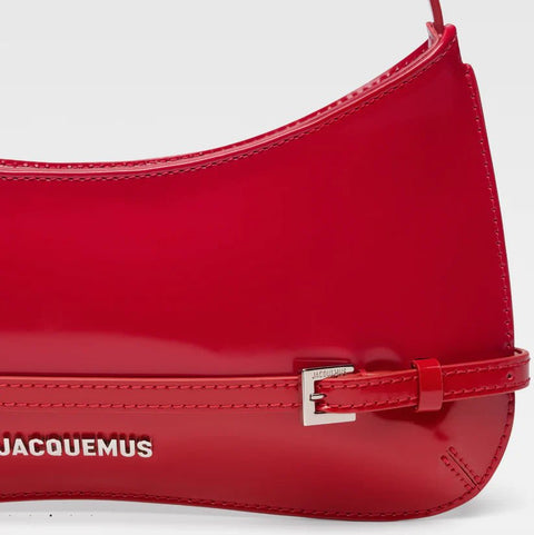 Jacquemus Le Bisou Belted Shoulder Bag in Red - BEAUTY BAR