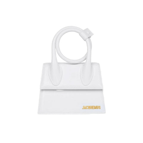 Jacquemus Le Chiquito Noeud Mini Bag | White - BEAUTY BAR
