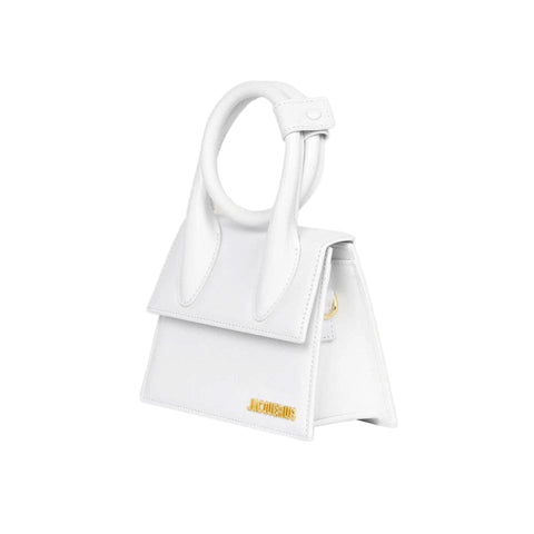 Jacquemus Le Chiquito Noeud Mini Bag | White - BEAUTY BAR