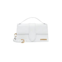 Jacquemus Le Grand Bambino Leather Shoulder Bag in White